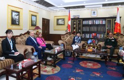 प्रधान सेनापति र संयुक्त राष्ट्रसंघका Under Secretary General बिच भेटघाट